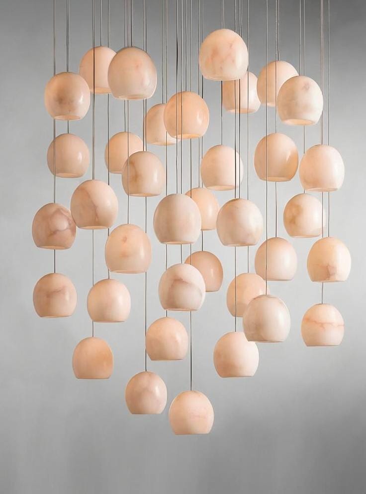 Jarlenia A | Alabaster Pendant Light - Detail View #2 | HomeCartel