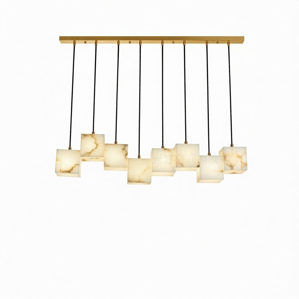 Hallina | Linear Alabaster Pendant Light - Modern Pendant Light | HomeCartel Philippines