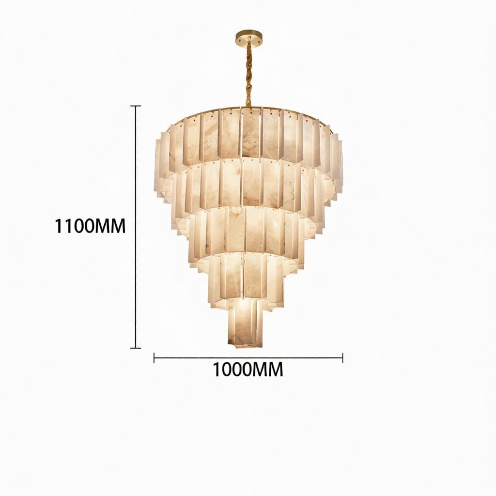 Irriniel F | Alabaster Chandelier - Detail View #3 | HomeCartel