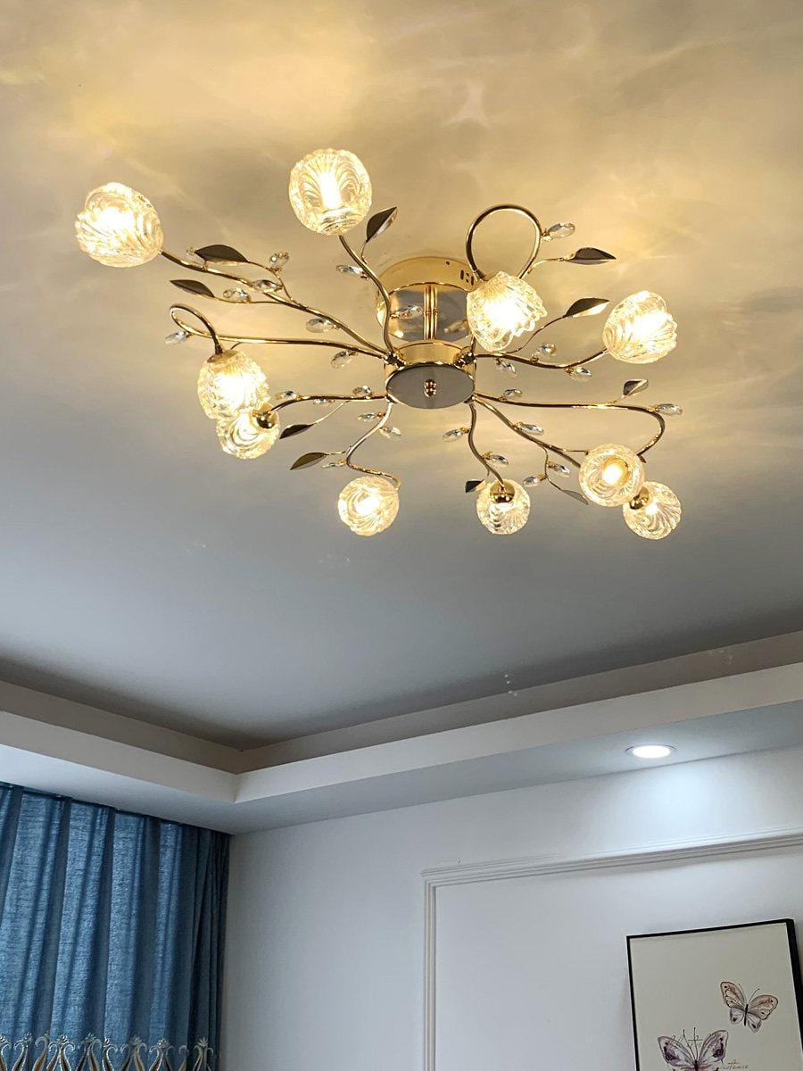 Alurien | Semi Flush Mounted Light - Detail View #6 | HomeCartel