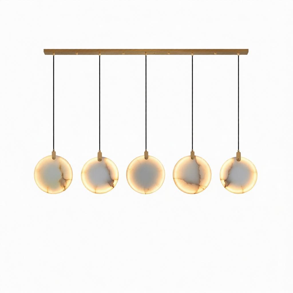 Galvalon B | Linear Alabaster Pendant Light - Detail View #2 | HomeCartel