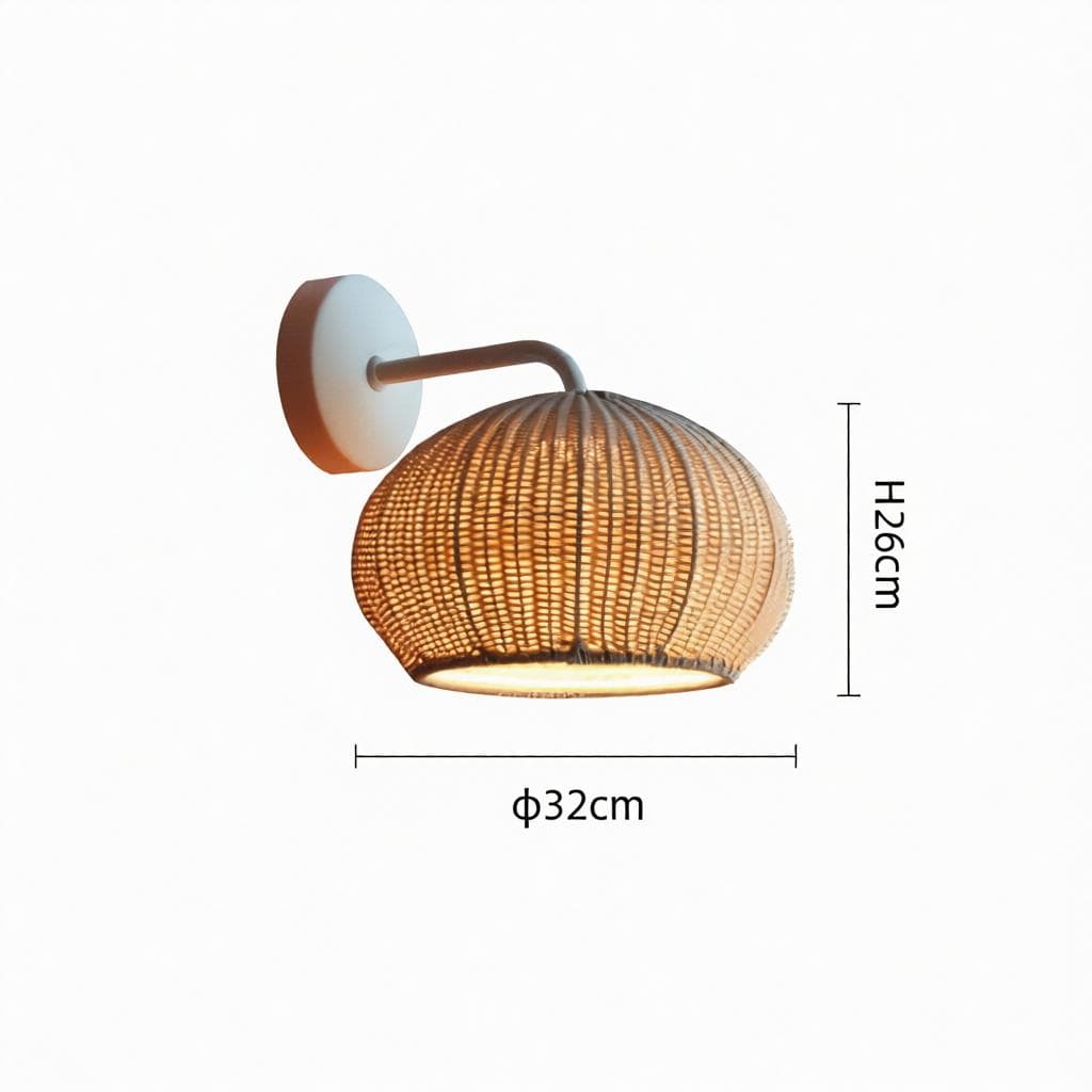 Liora A | Rattan Wall Light - Detail View #5 | HomeCartel