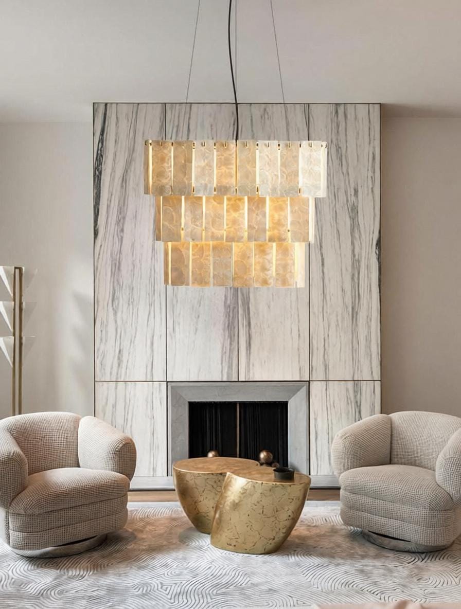 Orvanrix | Alabaster Chandelier - Detail View #3 | HomeCartel