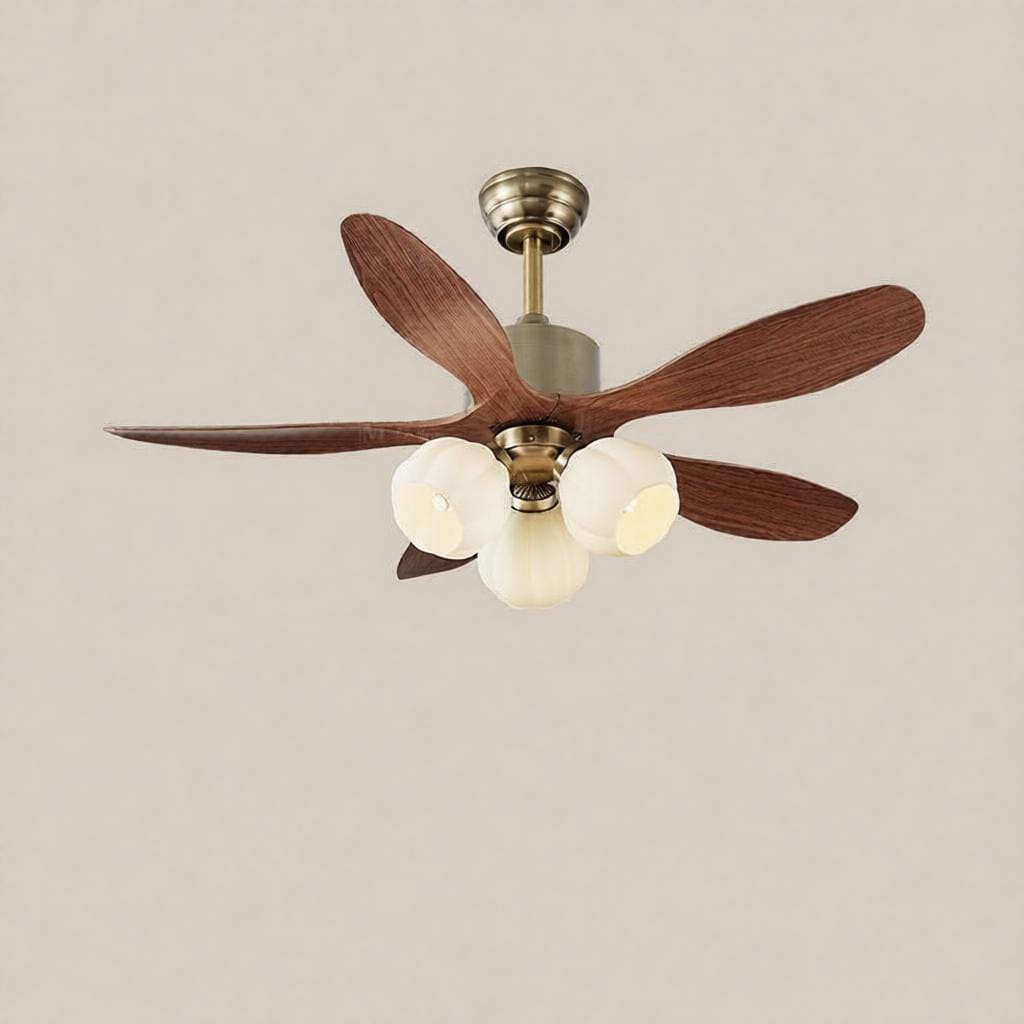 Imarel Deux | Outdoor Lighted Ceiling Fan - Detail View #2 | HomeCartel