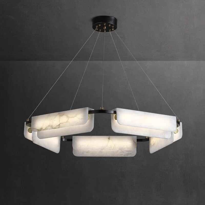 Dornorira A | Alabaster Chandelier - Detail View #2 | HomeCartel