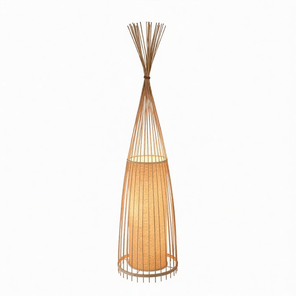 Joralia | Rattan Floor Lamp - Home Cartel ®