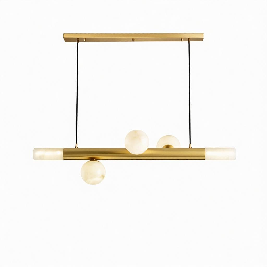 Halnorisca | Alabaster Linear Chandelier - Modern Chandelier | HomeCartel Philippines