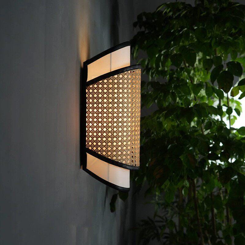 Uelindra | Rattan Wall Light - Detail View #2 | HomeCartel