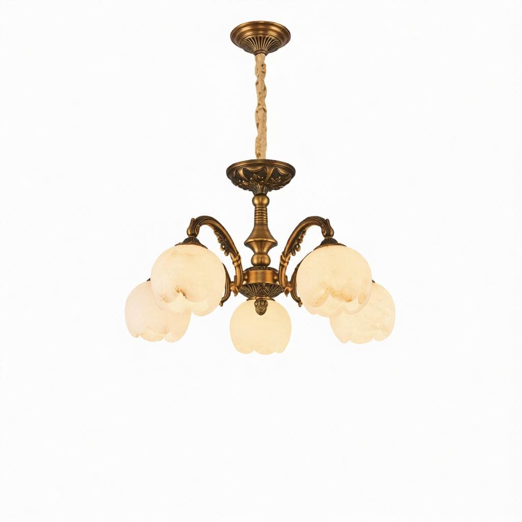Vallithor | Alabaster Chandelier - Detail View #6 | HomeCartel
