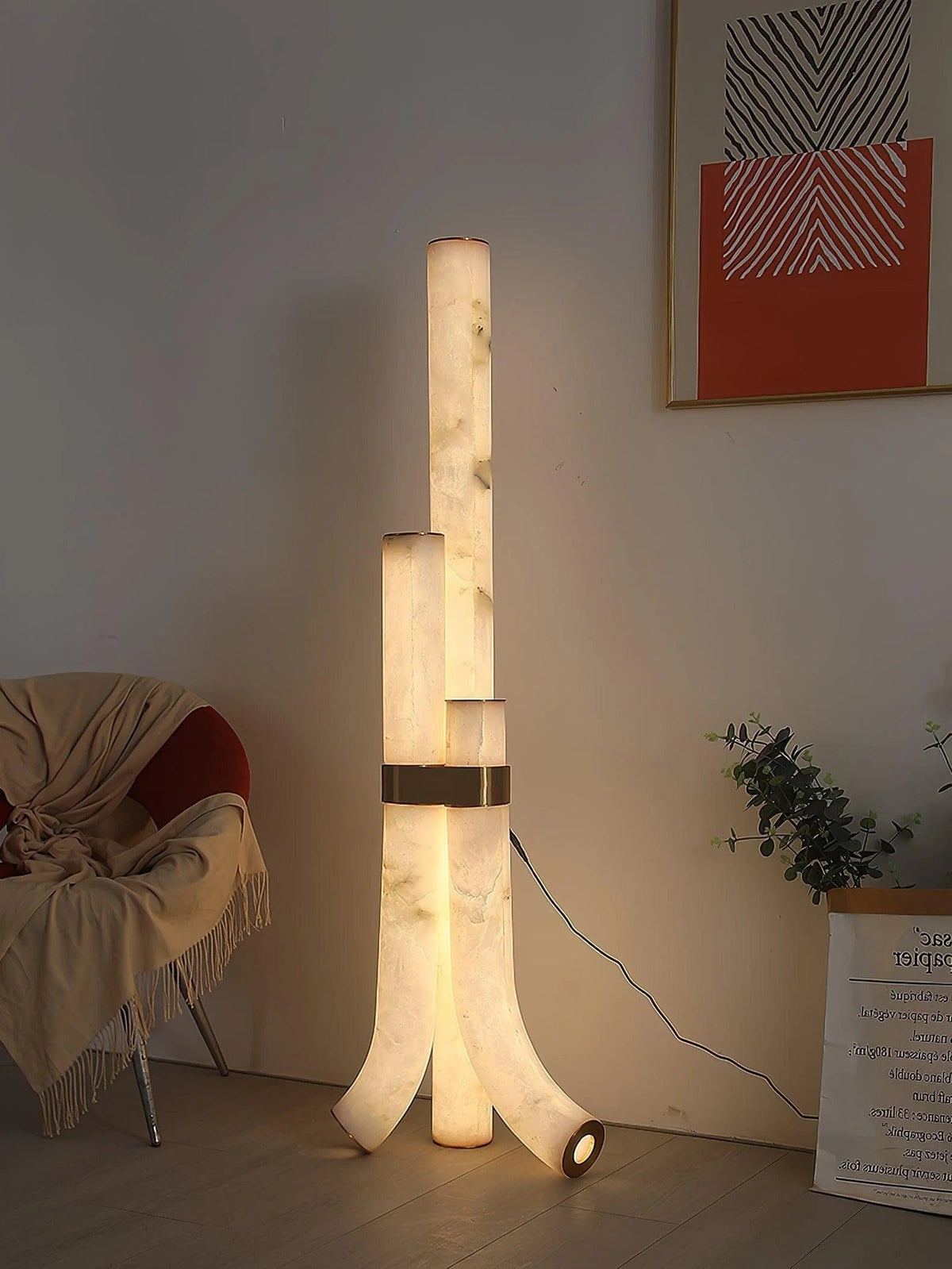Grexira | Alabaster Floor Lamp - Modern Floor Lamp | HomeCartel Philippines
