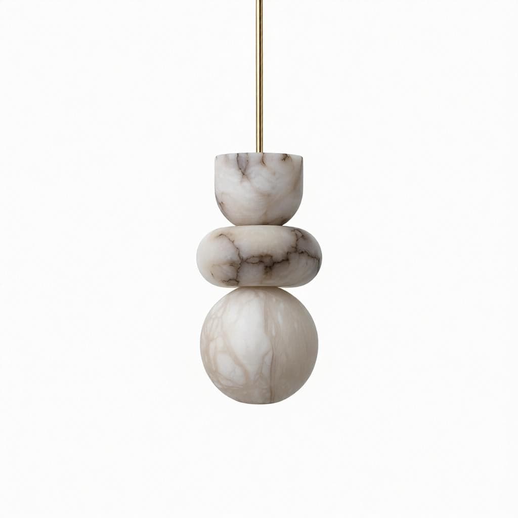 Dorsyla | Alabaster Pendant Light - Detail View #5 | HomeCartel