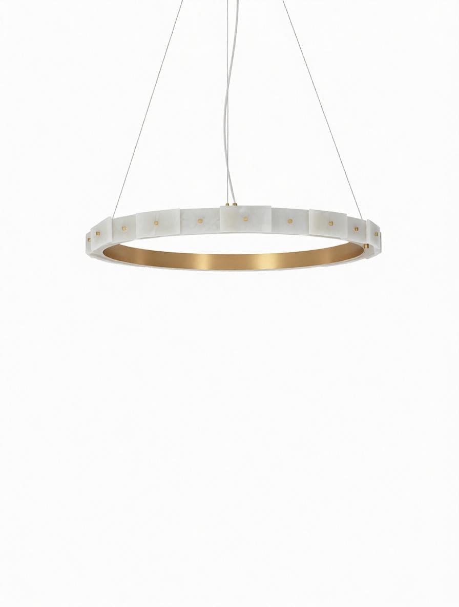 Prydorara | Alabaster Chandelier - Detail View #3 | HomeCartel