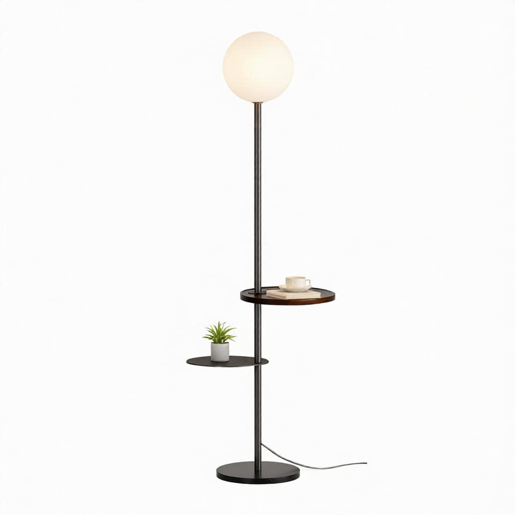 Kaenira B | Integrated Shelf Floor Lamp - Modern Floor Lamp | HomeCartel Philippines