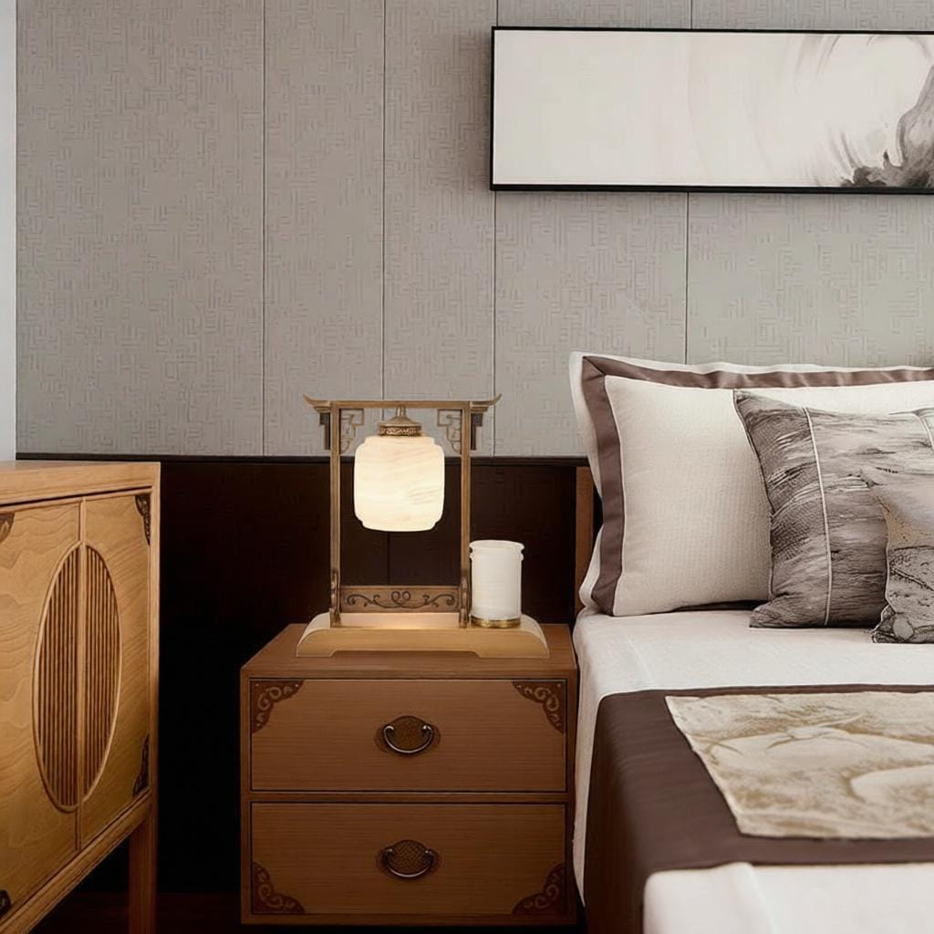 Valrinrix | Alabaster Table Lamp - Home Cartel ®