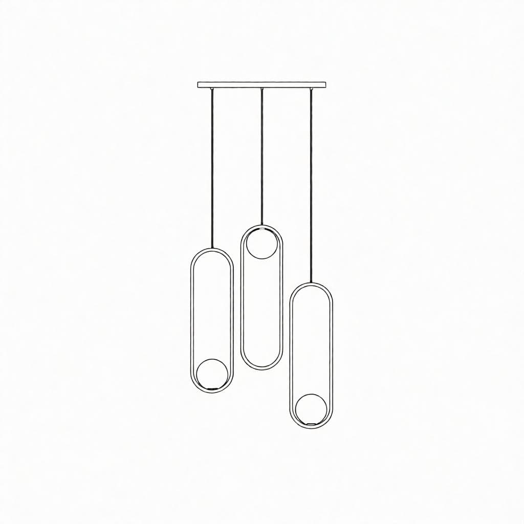Gliese C | Linear Pendant Light - Detail View #3 | HomeCartel