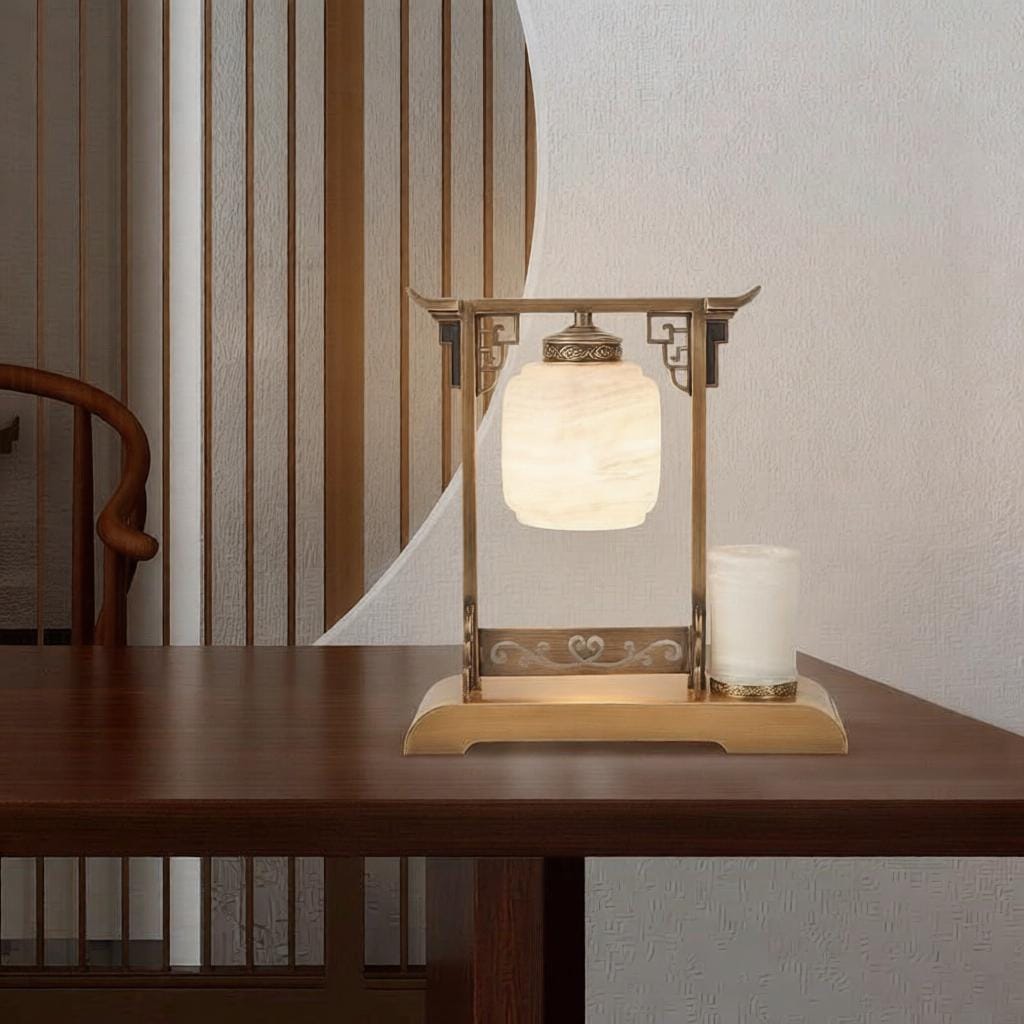 Valrinrix | Alabaster Table Lamp - Home Cartel ®