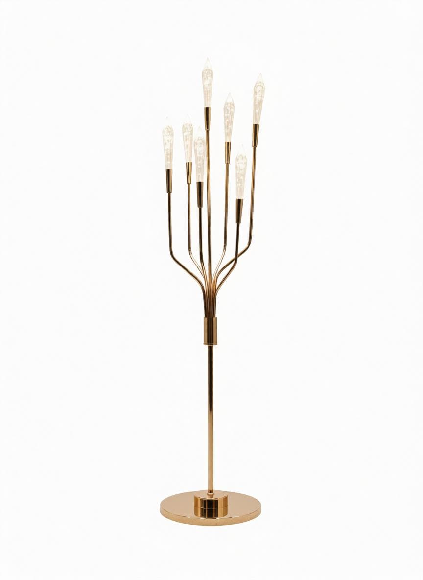 Olyndis I Crystal Floor Lamp - Detail View #3 | HomeCartel