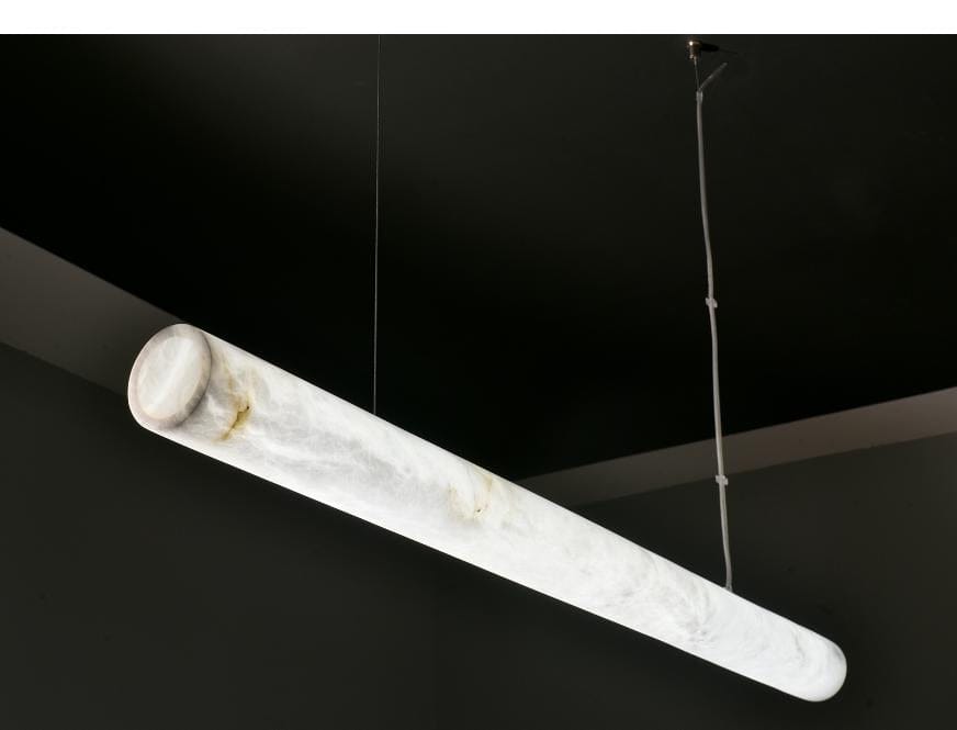 Vorneshal | Linear Alabaster Pendant Light - Detail View #2 | HomeCartel