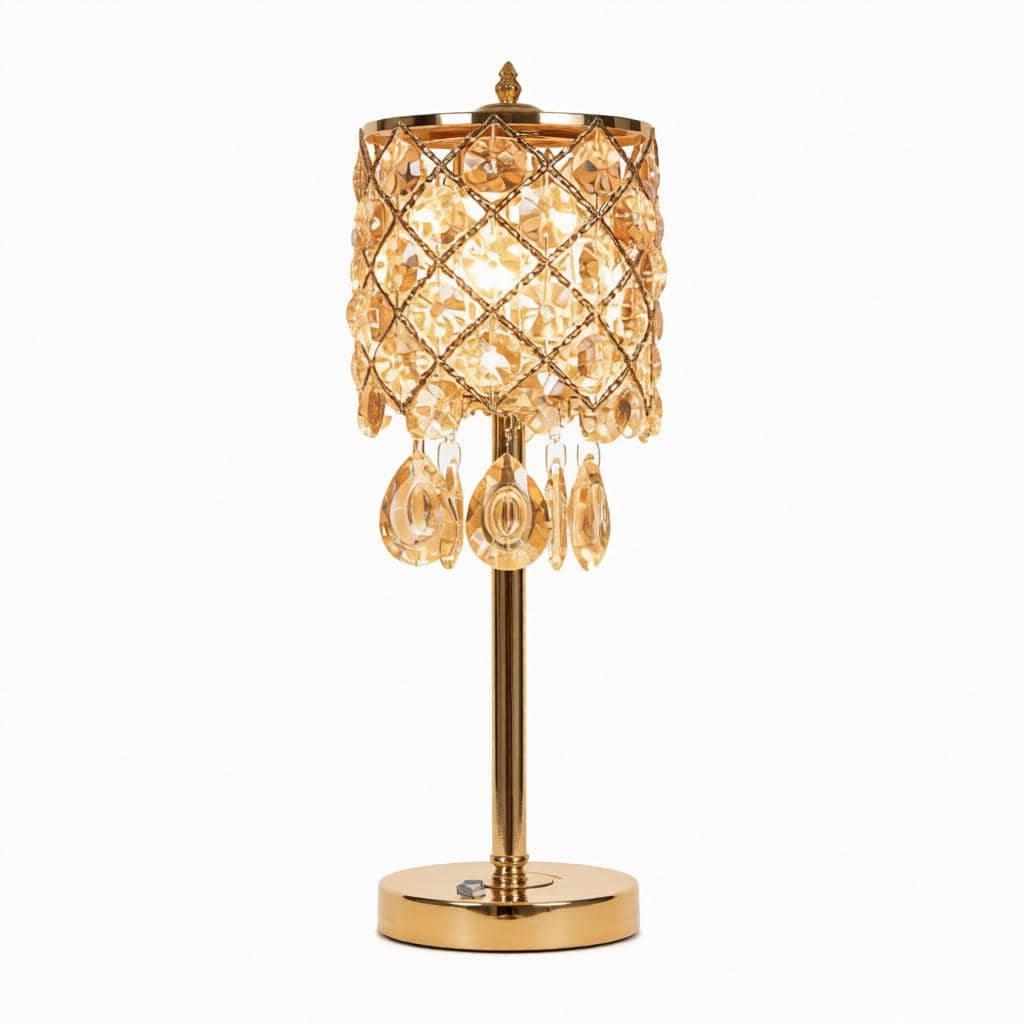 Calynder | Crystal Table Lamp - Detail View #9 | HomeCartel