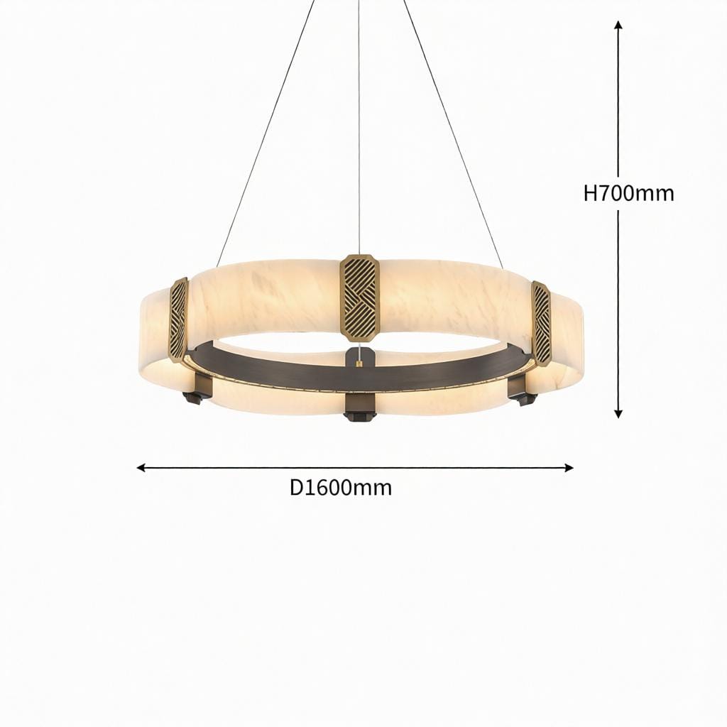 Quelthilessa A | Alabaster Chandelier - Detail View #7 | HomeCartel