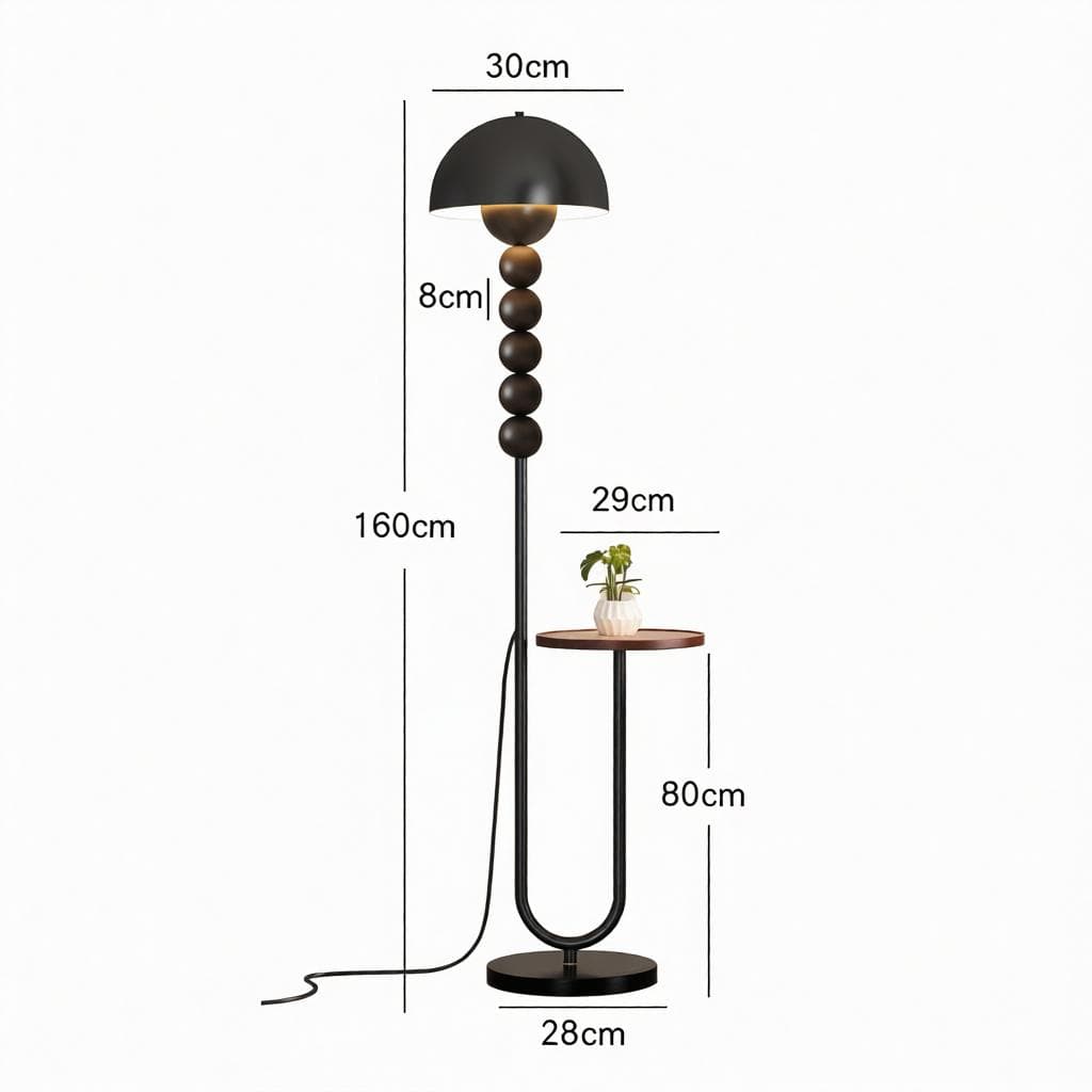 Ivellis | Integrated Shelf Floor Lamp