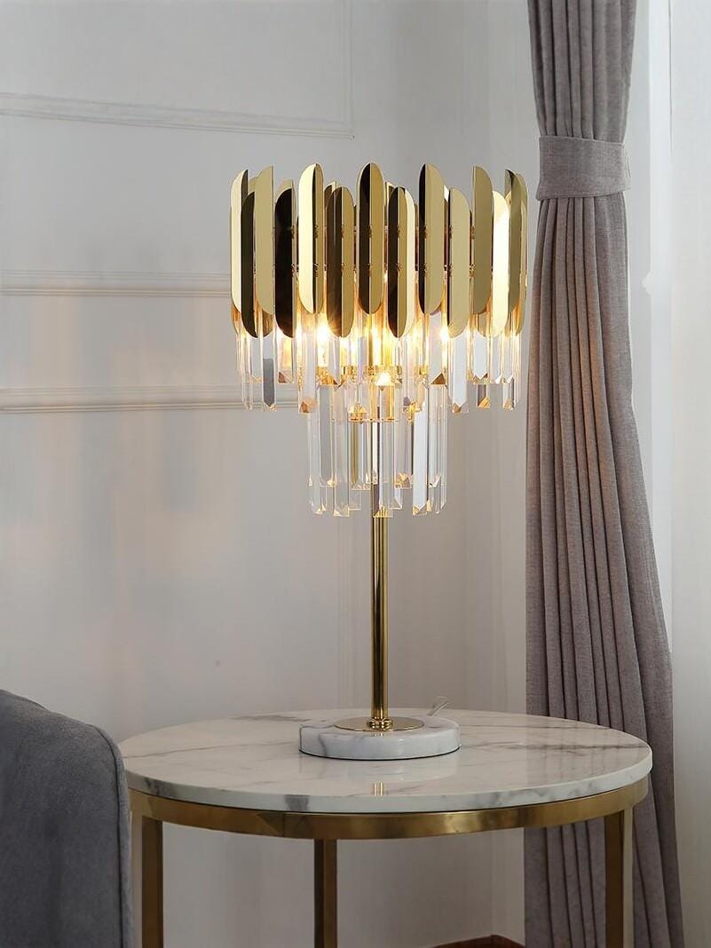 Mornira Deux I Crystal Table Lamp - Detail View #2 | HomeCartel