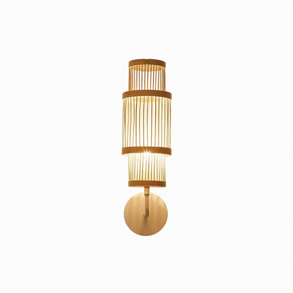 Lyselle | Rattan Wall Light - Detail View #4 | HomeCartel