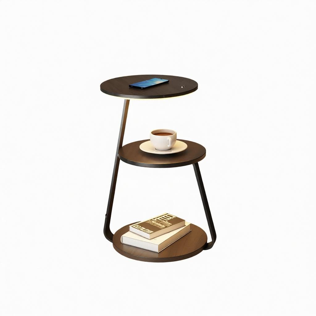Glynoria | Integrated Shelf Floor Lamp