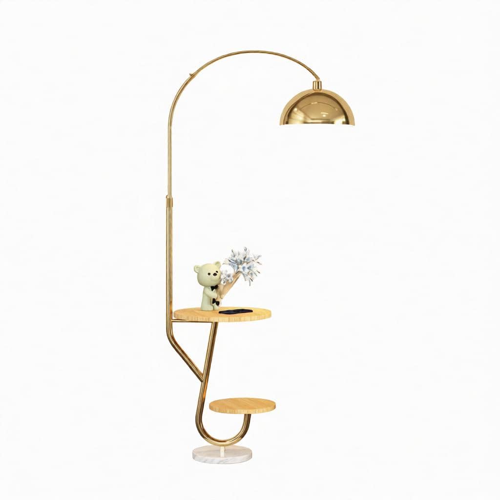 Uryssae | Integrated Shelf Floor Lamp - Detail View #10 | HomeCartel