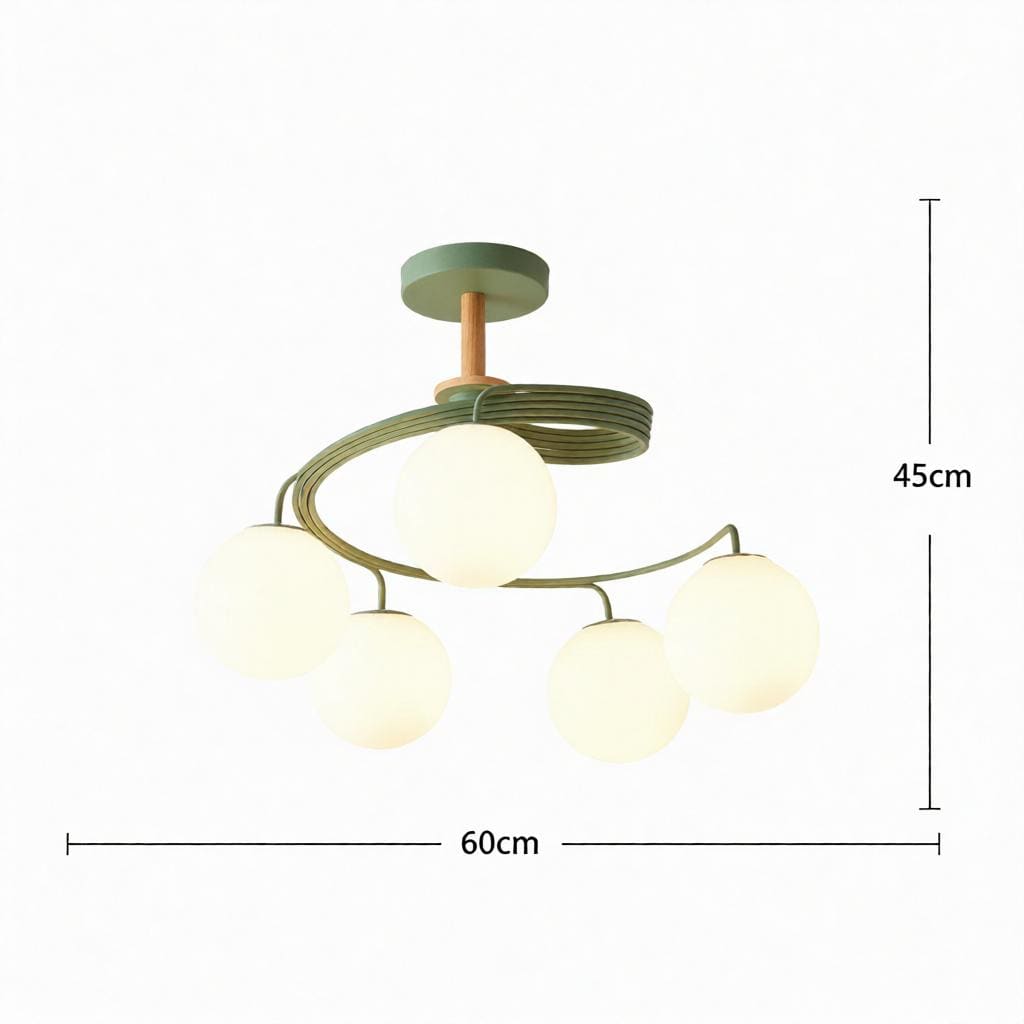 Tarnelui 4 | Semi Flush Mounted Light - Detail View #7 | HomeCartel