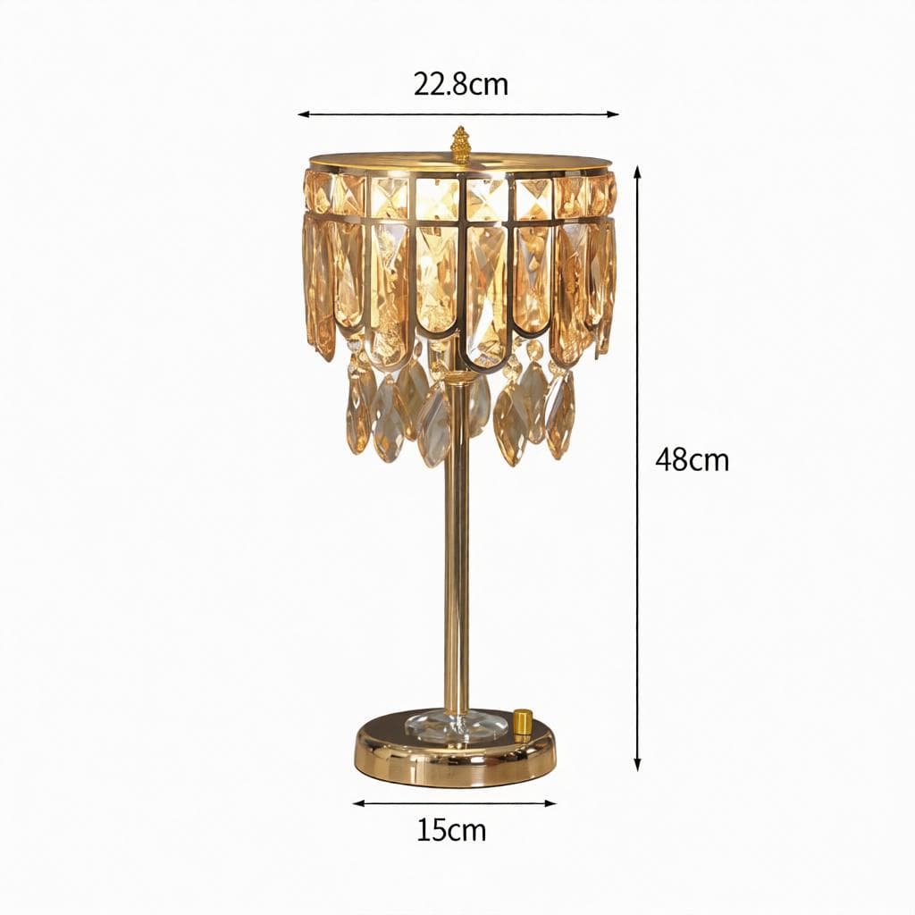 Syllarin Deux I Crystal Table Lamp - Detail View #8 | HomeCartel