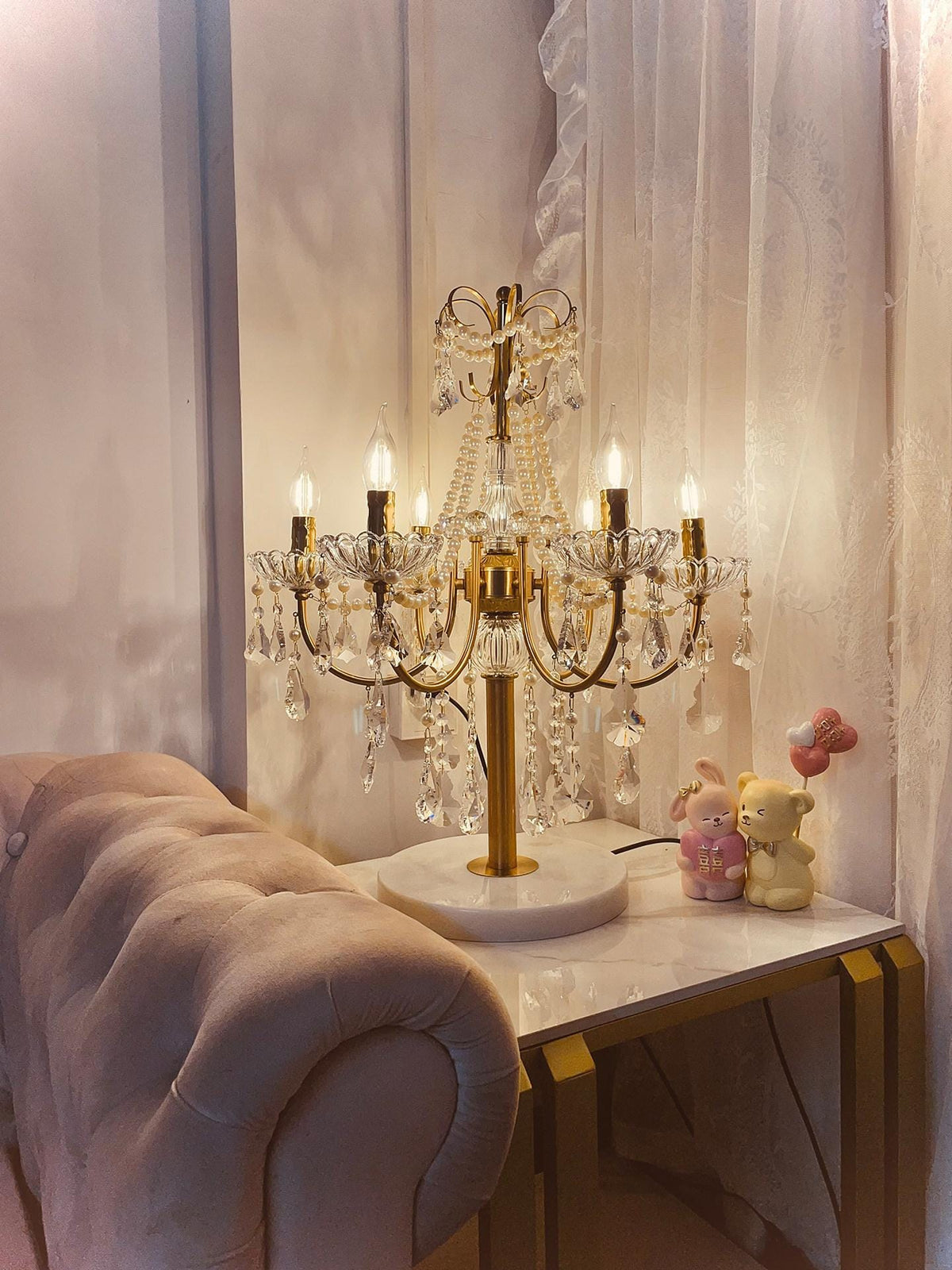 Dornielle Deux I Crystal Table Lamp - Modern Table Lamp | HomeCartel Philippines