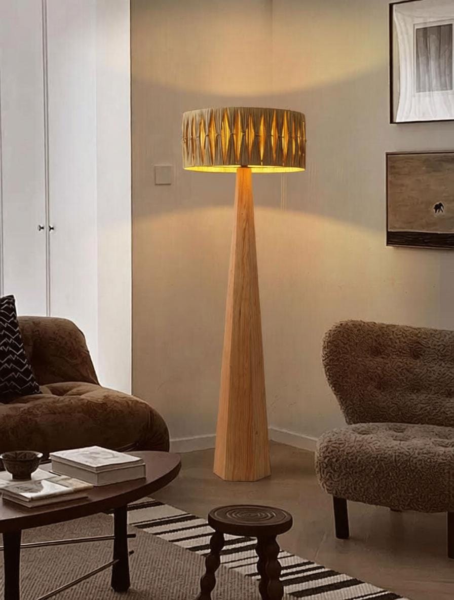 Sylvenna | Rattan Floor Lamp - Home Cartel ®