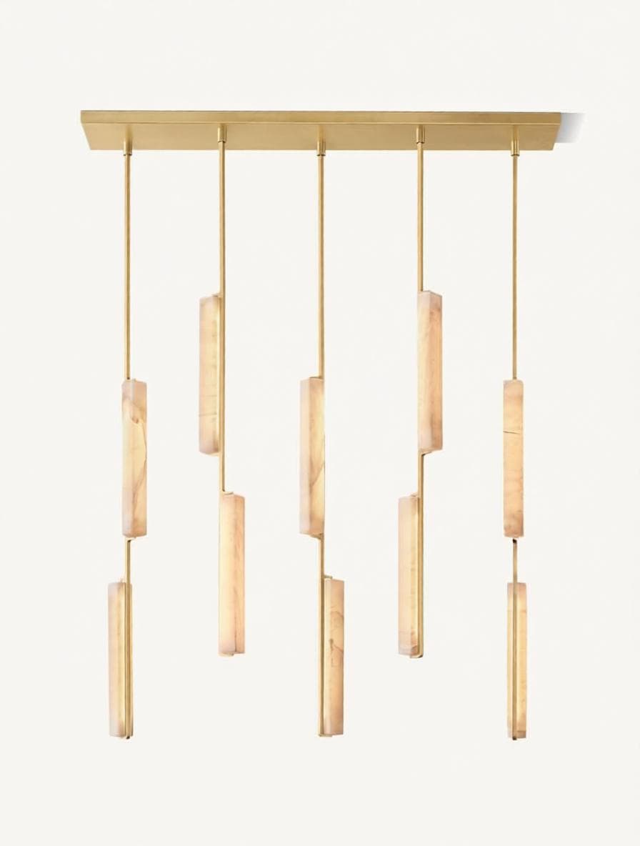 Valdrinrix B | Linear Alabaster Pendant Light - Detail View #4 | HomeCartel