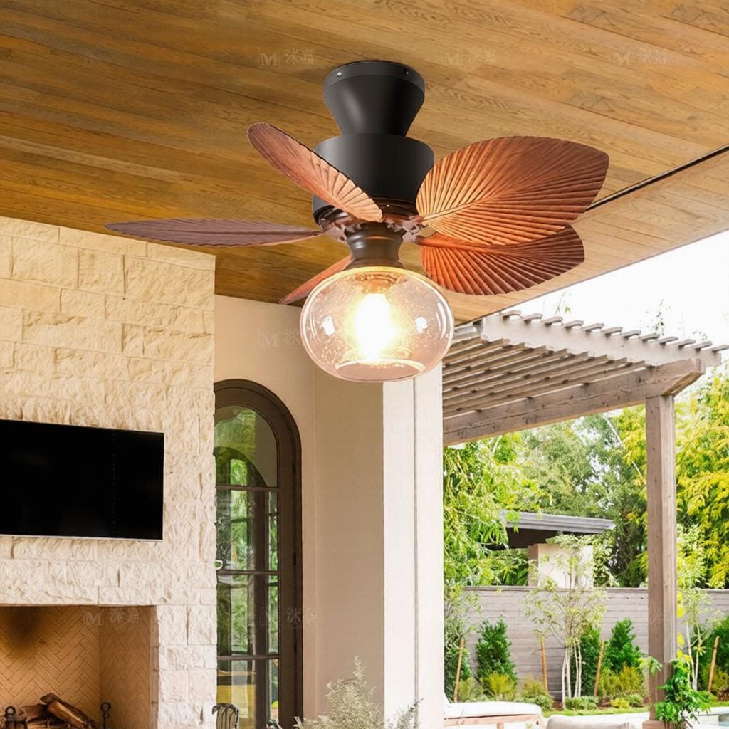 Ivora Une | Outdoor Lighted Ceiling Fan - Detail View #5 | HomeCartel