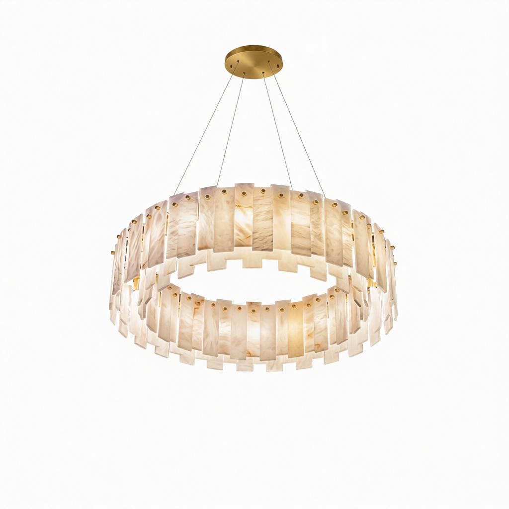 Irriniel E | Alabaster Chandelier - Detail View #2 | HomeCartel