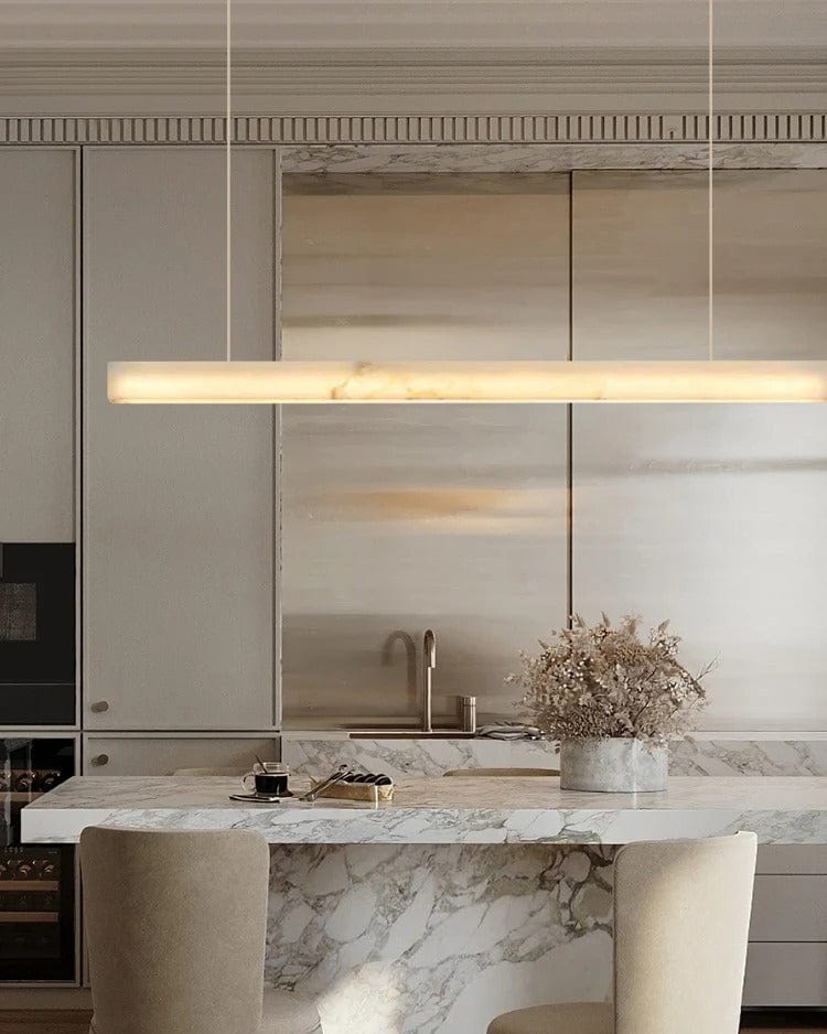 Kovrix | Alabaster Linear Pendant Light - Detail View #2 | HomeCartel