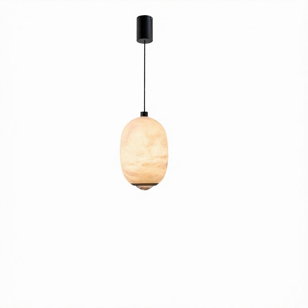 Uelara | Alabaster Pendant Light - Detail View #2 | HomeCartel