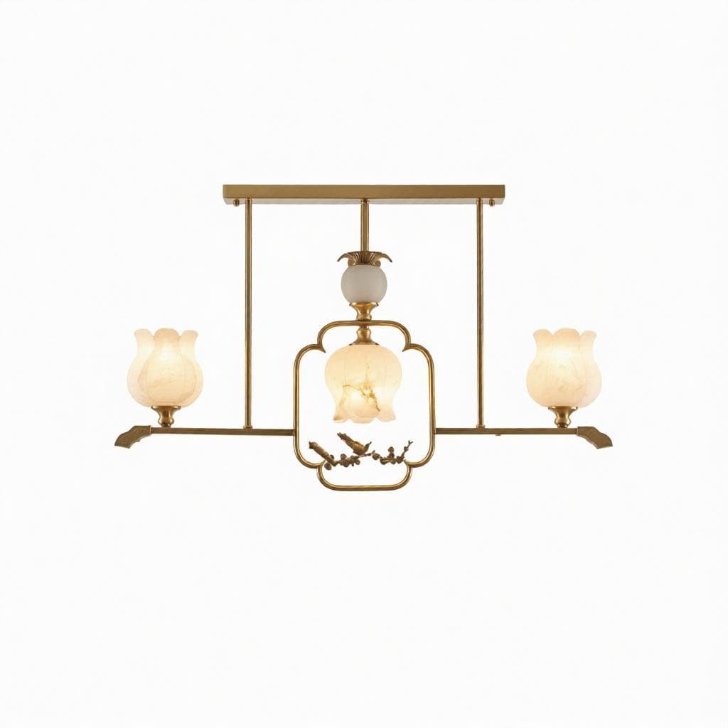 Valthilirae | Alabaster Linear Chandelier - Modern Chandelier | HomeCartel Philippines