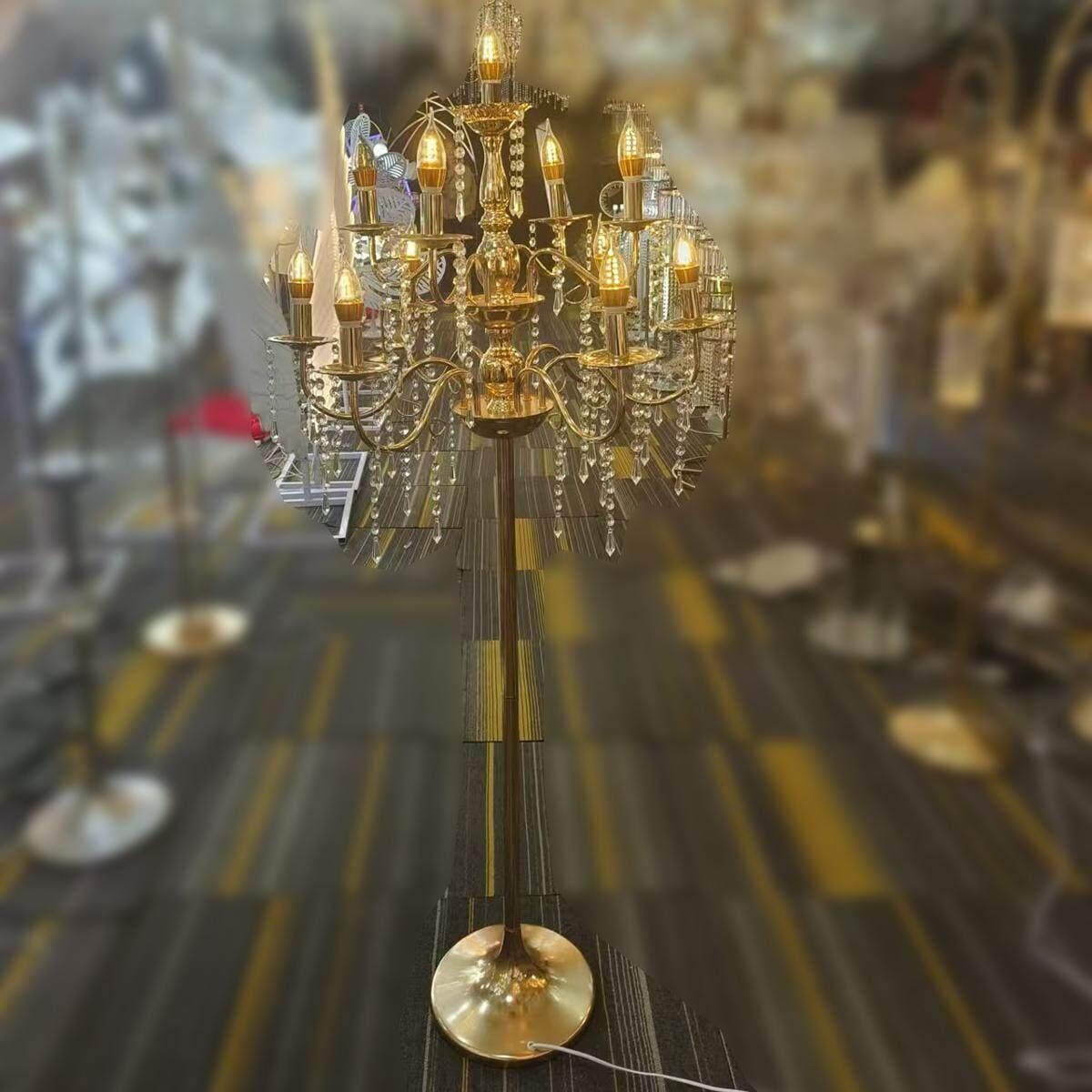 Elwynora A I Crystal Floor Lamp - Detail View #2 | HomeCartel