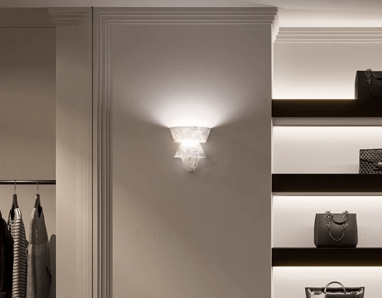 Rhosyn | Alabaster Wall Light - Detail View #2 | HomeCartel