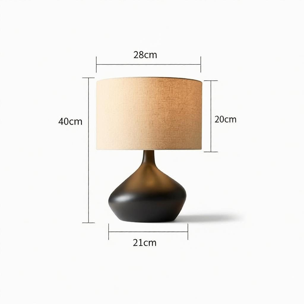 Soniello | Shaded Table Lamp - Detail View #3 | HomeCartel