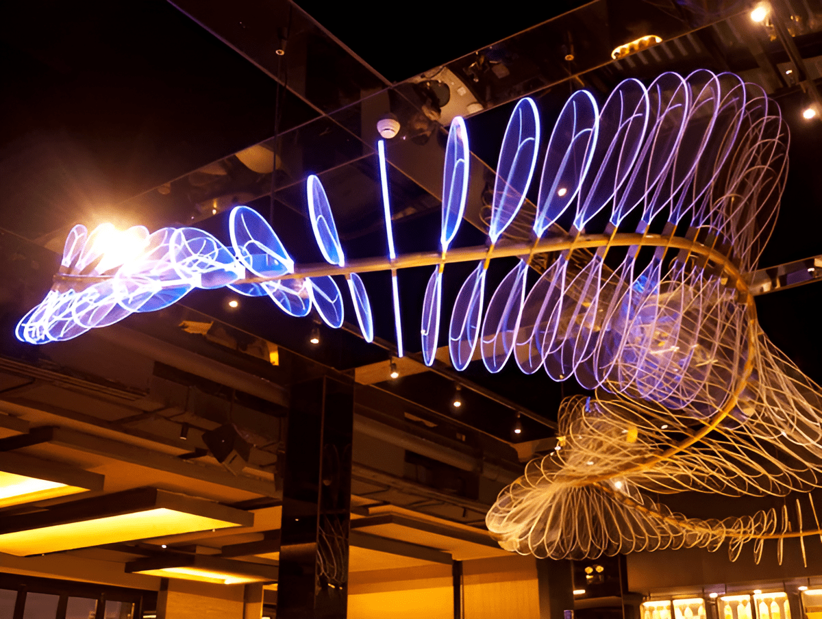 Intuition | Modern LED Cluster Chandelier - Detail View #3 | HomeCartel