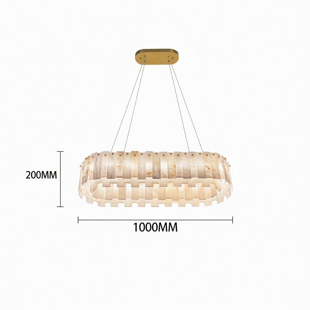Irriniel G | Alabaster Chandelier - Detail View #2 | HomeCartel