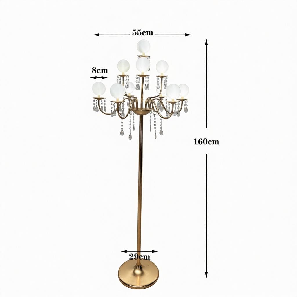 Rinvelis I Crystal Floor Lamp - Detail View #6 | HomeCartel