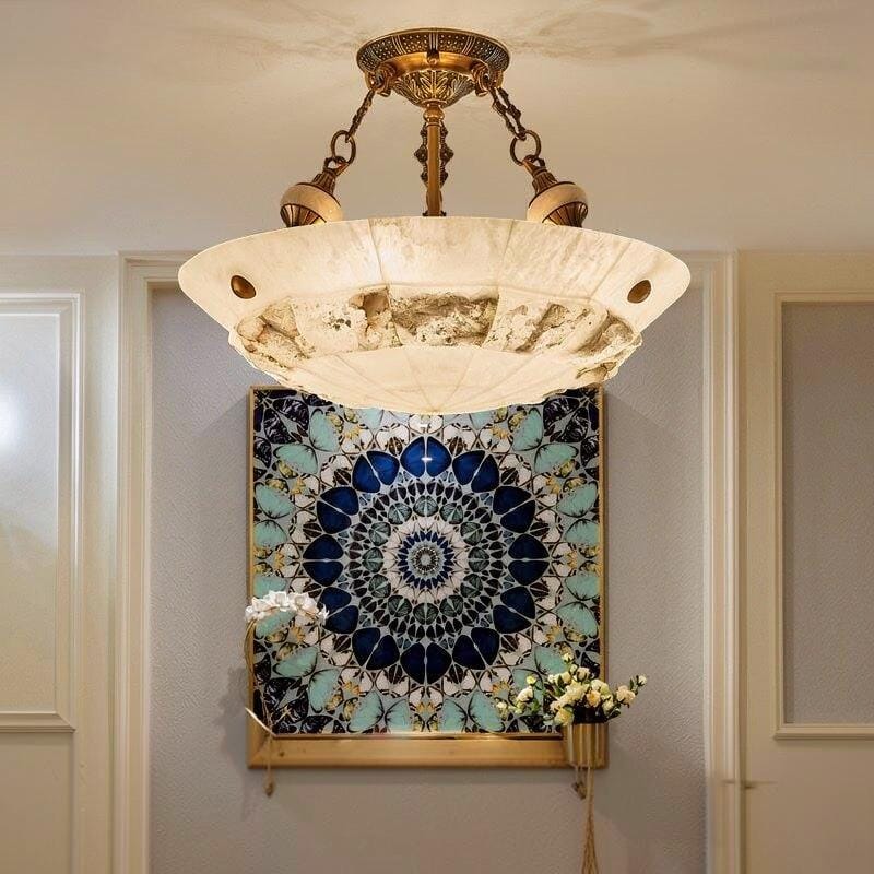 Vallitheth | Alabaster Chandelier - Detail View #2 | HomeCartel
