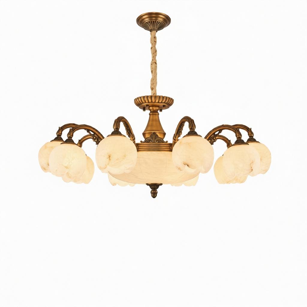 Vallithor | Alabaster Chandelier - Detail View #3 | HomeCartel