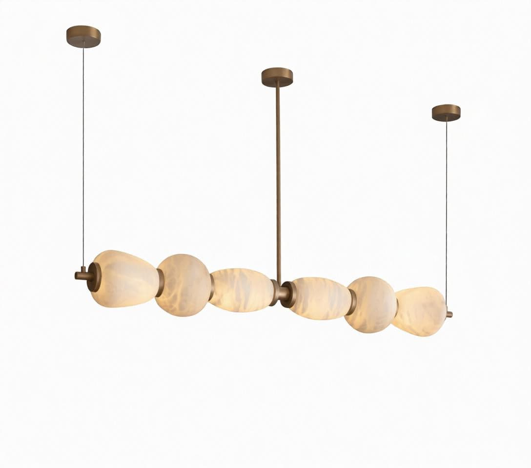 Nordorira | Alabaster Linear Chandelier - Modern Chandelier | HomeCartel Philippines