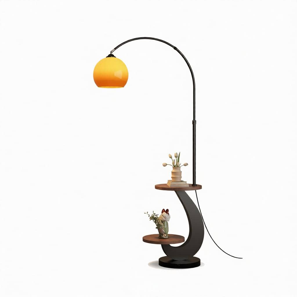 Xendira | Integrated Shelf Floor Lamp - Detail View #10 | HomeCartel