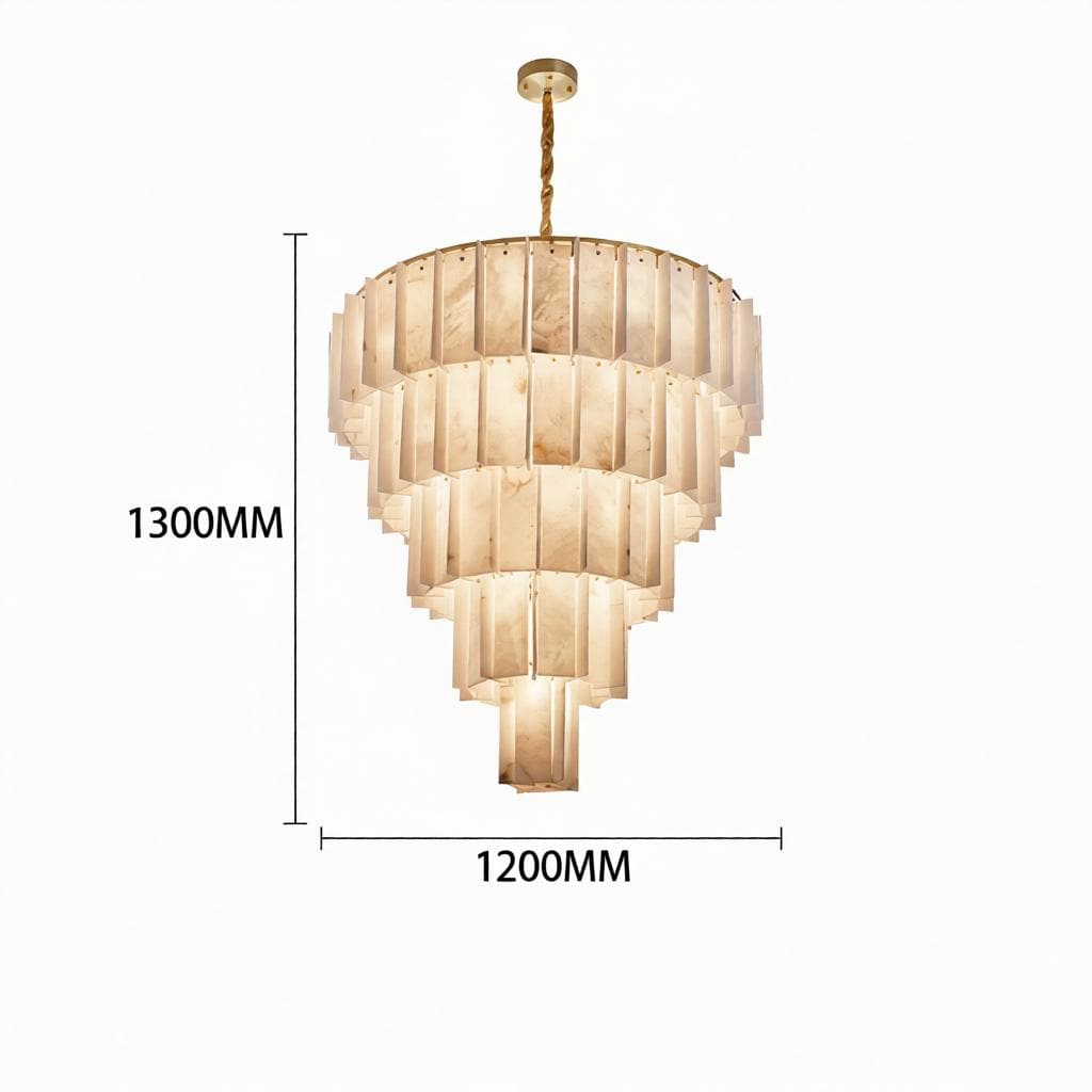 Irriniel F | Alabaster Chandelier - Detail View #4 | HomeCartel